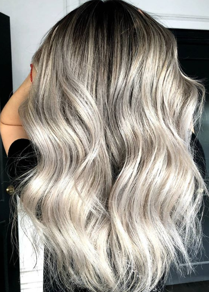 Picture of curly white hair (will get the details from my sister)